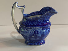Load image into Gallery viewer, Historical Staffordshire Blue Washington with Scroll in Hand Creamer by Wood