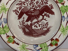 Load image into Gallery viewer, Staffordshire Pearlware Children’s Plate with Eagle by Wood