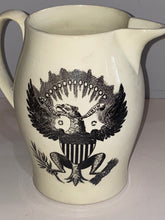 Load image into Gallery viewer, Staffordshire Creamware Liverpool Pitcher He in Glory America in Tears Washington Large Eagle