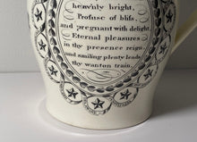 Load image into Gallery viewer, Staffordshire Creamware Liverpool Pitcher Bakers Arms Chain Of States Liberty
