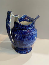 Load image into Gallery viewer, Historical Staffordshire Blue Wash Pitcher View of The Erie Canal