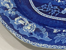 Load image into Gallery viewer, Historical Staffordshire Dark Platter River Scene With Temple