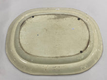 Load image into Gallery viewer, Historical Staffordshire Blue Platter Christianburg Danish Settlement on the Gold Coast of Africa