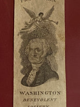Load image into Gallery viewer, Early 19th Century Washington Benevolent Society Ribbon Ca. 1812