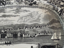 Load image into Gallery viewer, Historical Staffordshire View Of Hudson River Small Platter Ca. 1835