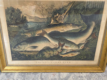 Load image into Gallery viewer, Original Currier & Ives Print Large Folio American Game Fish