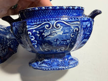Load image into Gallery viewer, Staffordshire Quadruped Gravy Tureen and Tray Rabbit and Dog