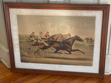 Load image into Gallery viewer, Currier & Ives Print Large Folio Grand Trotting Queen Nancy Hanks Budd Doble
