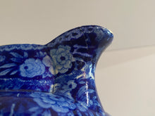 Load image into Gallery viewer, Historical Staffordshire Blue Pitcher Lafayette At Washington’s Tomb by Mayer