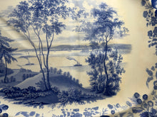 Load image into Gallery viewer, Historical Staffordshire Well Tree Platter Lake George State Of New York 1835