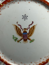 Load image into Gallery viewer, 19th Century Chinese Export Porcelain Reticulated Plate Seal Of United States
