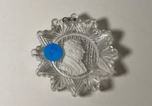 Load image into Gallery viewer, Antique 19th Century Glass Cup Plate Sulphide Of General Lafayette