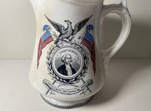 Load image into Gallery viewer, Staffordshire Ironstone Pitcher George Washington Union Be Preserved 1840’s