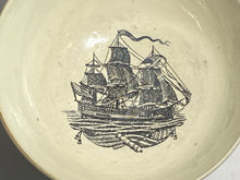 Load image into Gallery viewer, Staffordshire Creamware Liverpool Now With American Ships Ca. 1800