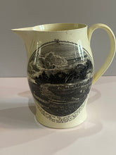 Load image into Gallery viewer, Staffordshire Creamware Liverpool Pitcher American Frigate Constellation Ship Building Scene
