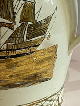 Load image into Gallery viewer, Staffordshire Creamware Liverpool Pitcher American Ships All In Gold Gilt