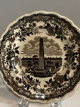 Load image into Gallery viewer, Historical Staffordshire Bunker Hill Monument Plate Brown Transfer
