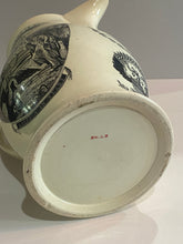 Load image into Gallery viewer, Staffordshire Creamware Liverpool Pitcher Polychrome Ship With Washington Eagle