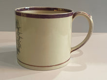 Load image into Gallery viewer, Historical Staffordshire War of 1812 Large Mug With Captain Pike Rare Form 1815