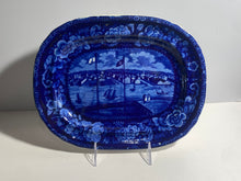 Load image into Gallery viewer, Historical Staffordshire Blue Platter View Of Baltimore Maryland Rare 1824