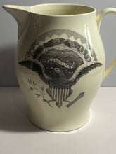 Load image into Gallery viewer, Staffordshsire Creamware Liverpool Pitcher Large Eagle Seal Of U.S. Washington