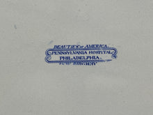 Load image into Gallery viewer, Historical Staffordshire Blue Platter Pennsylvania Hospital Philadelphia Ca. 1825