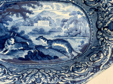 Load image into Gallery viewer, Staffordshire Quadrupeds Relish Dish Rabbit and Weasel Ca. 1825