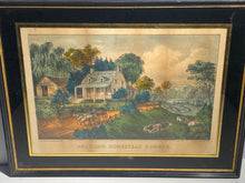 Load image into Gallery viewer, Original Currier & Ives Print American Homestead Summer Great Condition