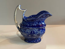 Load image into Gallery viewer, Historical Staffordshire Blue Washington With Scroll In Hand Creamer Ca. 1825