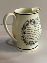Load image into Gallery viewer, Staffordshire Creamware Liverpool Pitcher Queen Caroline British Royalty 1800’s