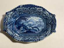 Load image into Gallery viewer, Staffordshire Quadrupeds Relish Dish Rabbit and Weasel Ca. 1825
