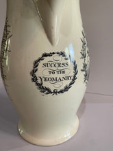 Load image into Gallery viewer, Staffordshire Creamware Liverpool Pitcher Marquis Cornwallis Map Ireland 1800
