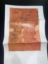 Load image into Gallery viewer, Signed Partial letter of George Washington First President Framed with Currier & Ives Print