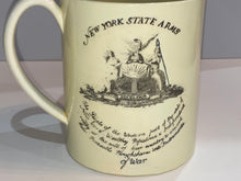 Load image into Gallery viewer, Staffordshire Creamware Liverpool Tankard Arms of New York and United States Only One Known