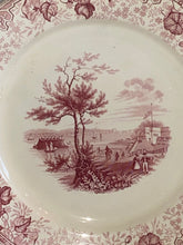 Load image into Gallery viewer, Historical Staffordshire Pink Transfer Narrows From Fort Hamilton New York 1835