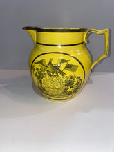 Load image into Gallery viewer, Historical Staffordshire Canary Peace Plenty and Independence Pitcher