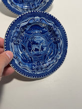 Load image into Gallery viewer, Staffordshire Blue Transfer Plate Quadruped Spotted Dog Ca. 1825