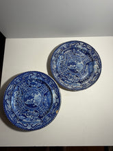 Load image into Gallery viewer, Staffordshire Blue Transfer Dinner Plate Quadrupeds Lion Ca. 1825.
