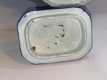 Load image into Gallery viewer, Historical Staffordshire Blue Teapot Boston Harbor Eagle