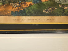 Load image into Gallery viewer, Original Currier & Ives Print American Homestead Summer Great Condition