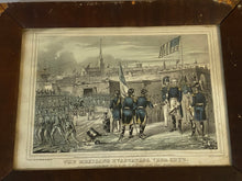 Load image into Gallery viewer, Currier & Ives Type Print Mexicans Evacuating Vera Cruz Surrendering U.S.