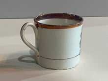Load image into Gallery viewer, Historical Staffordshire Childrens Mug Cornwallis Surrendering Sword at Yorktown Va.
