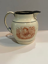 Load image into Gallery viewer, Staffordshire War Of 1812 Pitcher Commodore Perry Captain Pike 1815