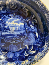 Load image into Gallery viewer, Historical Staffordshire Blue Beaded Rim Bowl States Pattern By Clews 1825