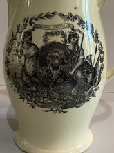 Load image into Gallery viewer, Staffordshire Creamware Liverpool Pitcher Marquis Cornwallis Map Ireland 1800