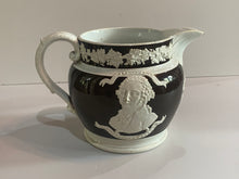 Load image into Gallery viewer, Staffordshire Jasperware Brown Background Washington and Lafayette Seal of United States