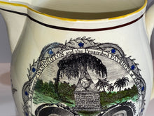 Load image into Gallery viewer, Staffordshire Creamware Liverpool Pitcher Proscribed Patriots American Ship And Jefferson Eagle
