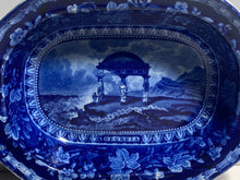 Load image into Gallery viewer, Historical Staffordshire Blue Arms or Georgia Vegetable Dish By Mayer 1825