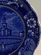 Load image into Gallery viewer, Historical Staffordshire Blue Dinner Plate Pittsfield Elm Ca. 1825 Transfer