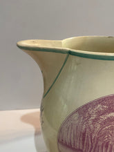 Load image into Gallery viewer, Staffordshire Creamware Liverpool Pitcher A View on The Hudson River and American Stage Wagon Scene Ca. 1800 Rare